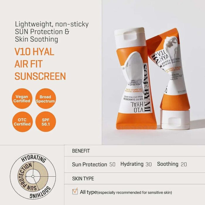 Some By Mi V10 hyal airfit sunscreen SPF50+ - 50 ml - Image 4