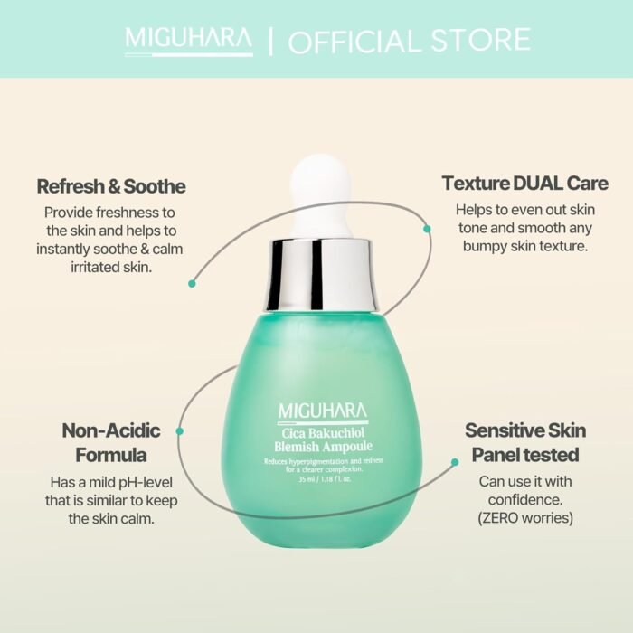 Miguhara Cica Bakuchiol Blemish Ampoule - 35 ml - Image 3