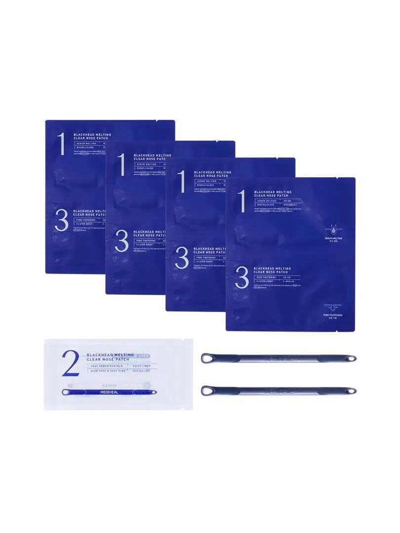 Mediheal Blackhead Melting Clear Nose patch (Ταινίες καθαρισμού πόρων) - 4 x 6ml - Image 5