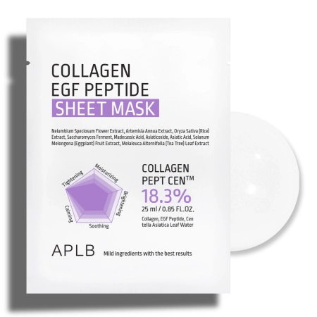 APLB Collagen EGF Peptide Sheet Mask - 25ml