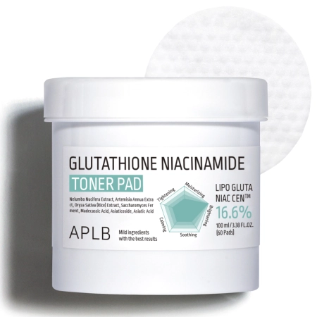APLB Glutathione Niacinamide Toner Pad - 60pcs/100ml