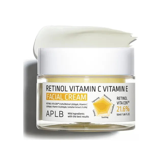 APLB Retinol Vitamin C Vitamin E Facial Cream - 55 ml