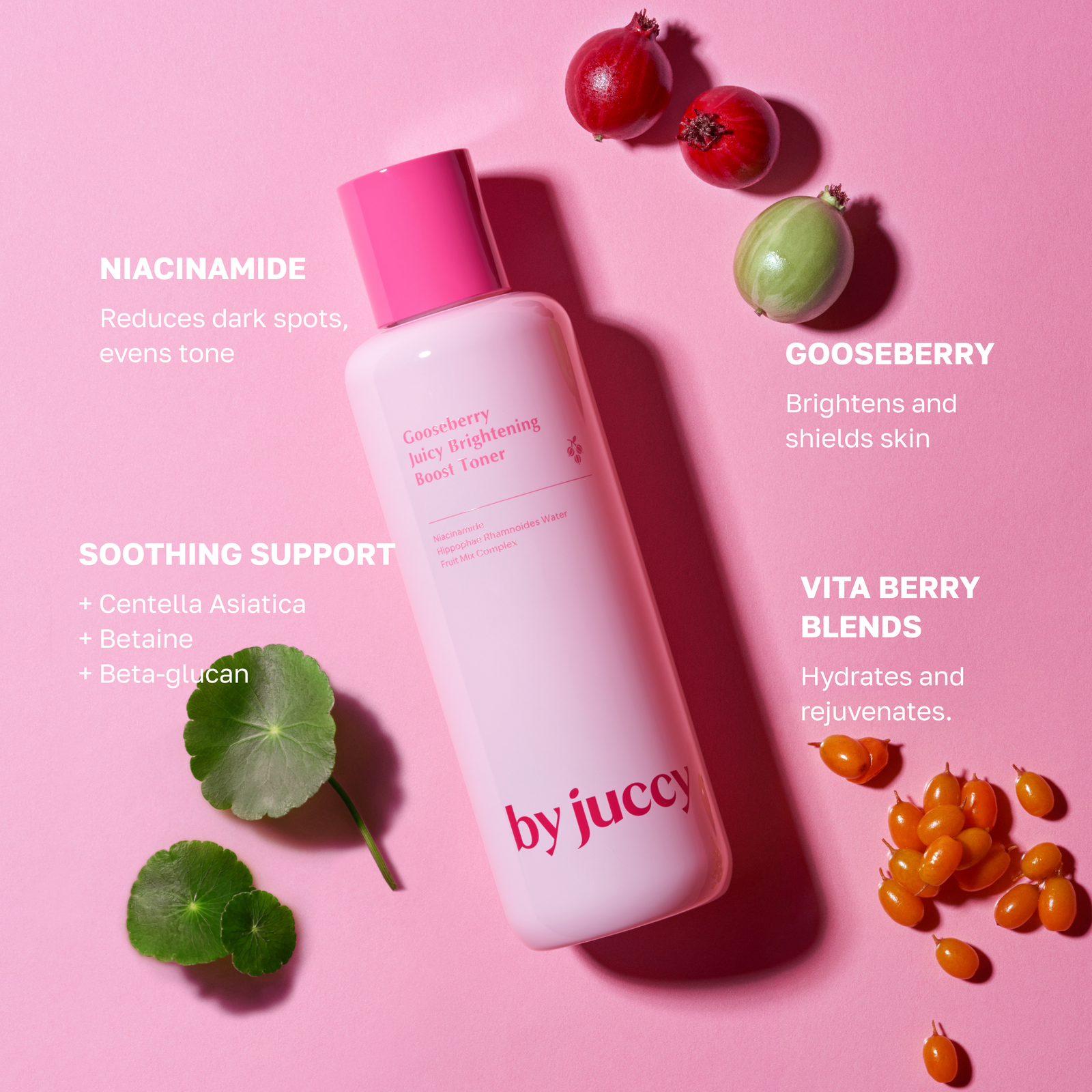By Juiccy Gooseberry Juicy Brightening Boost Toner – 150 ml - Image 2