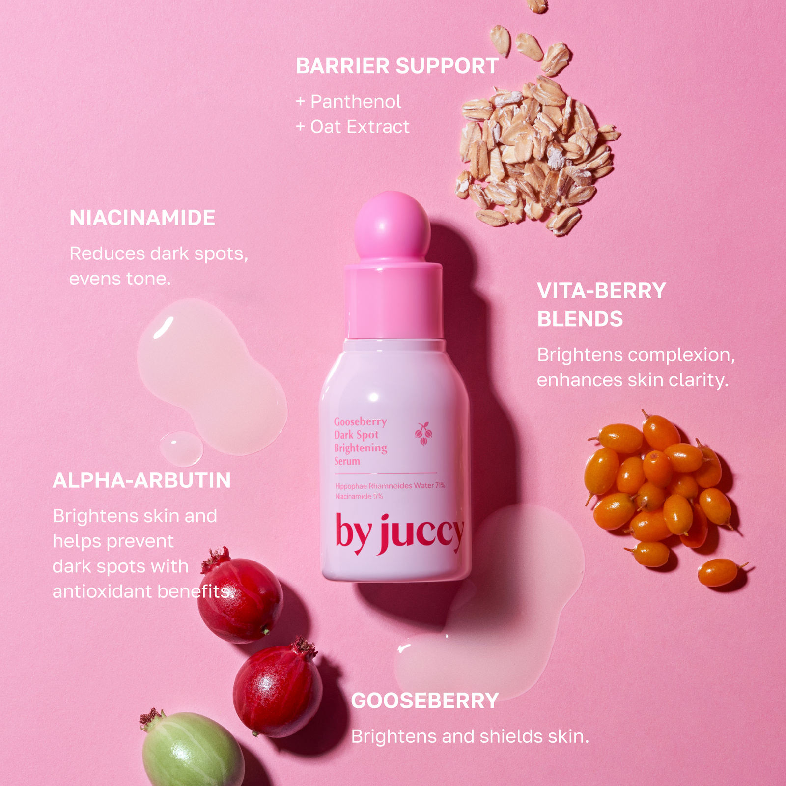 By Juiccy Gooseberry Dark Spot Brightening Serum – 30 ml - Image 2