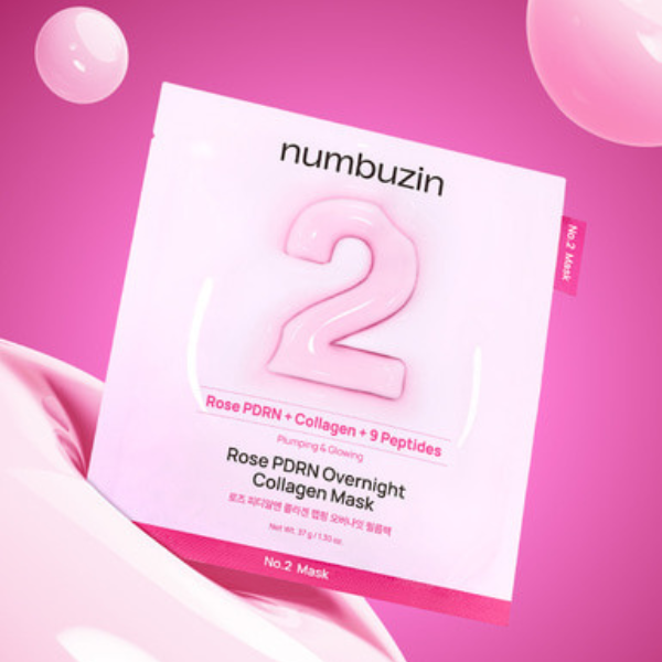 Numbuzin No.2 Rose PDRN Overnight Collagen Mask - 37gr - Image 7