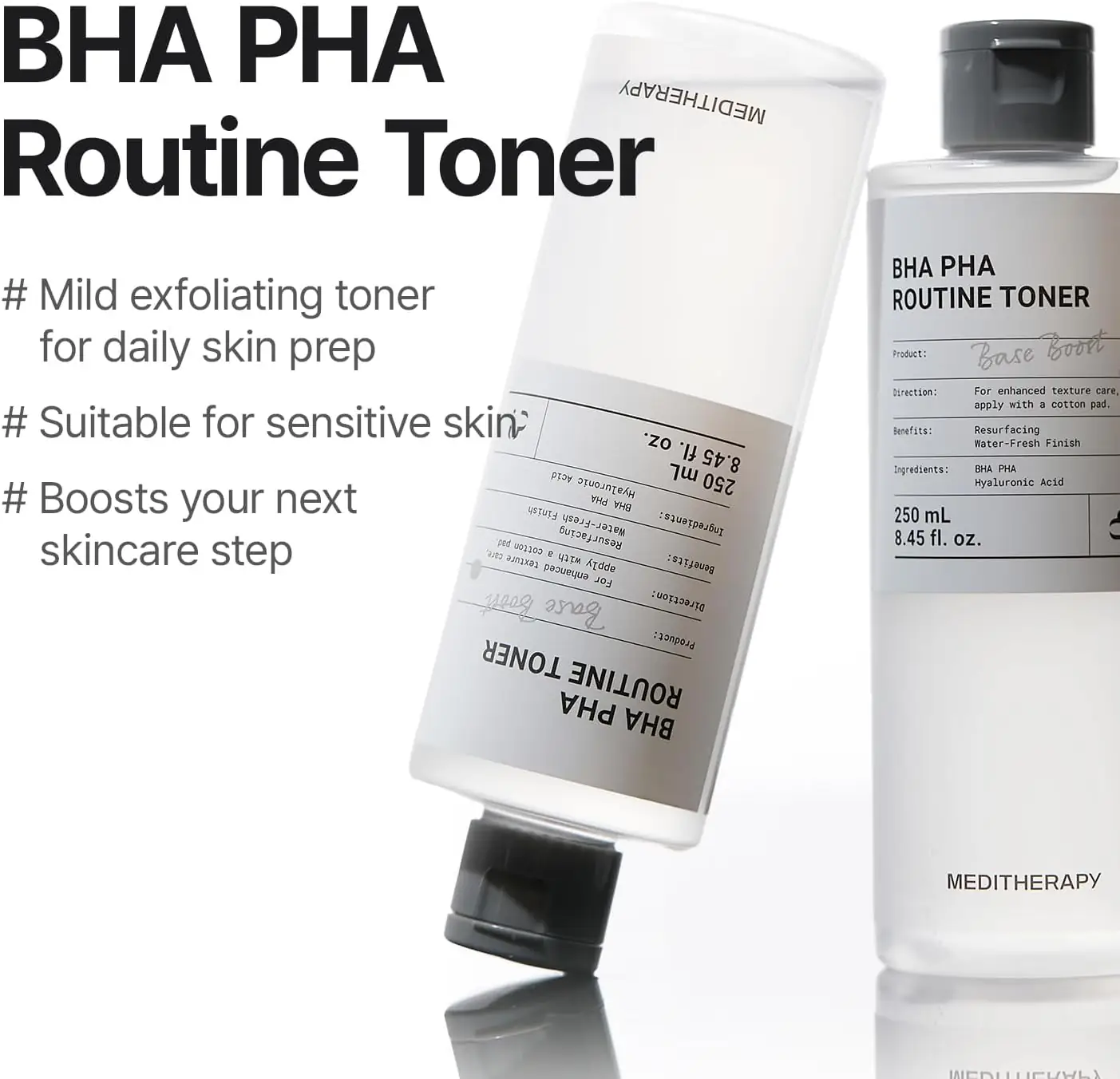 Meditherapy BHA PHA Routine Toner - 250ml - Image 5
