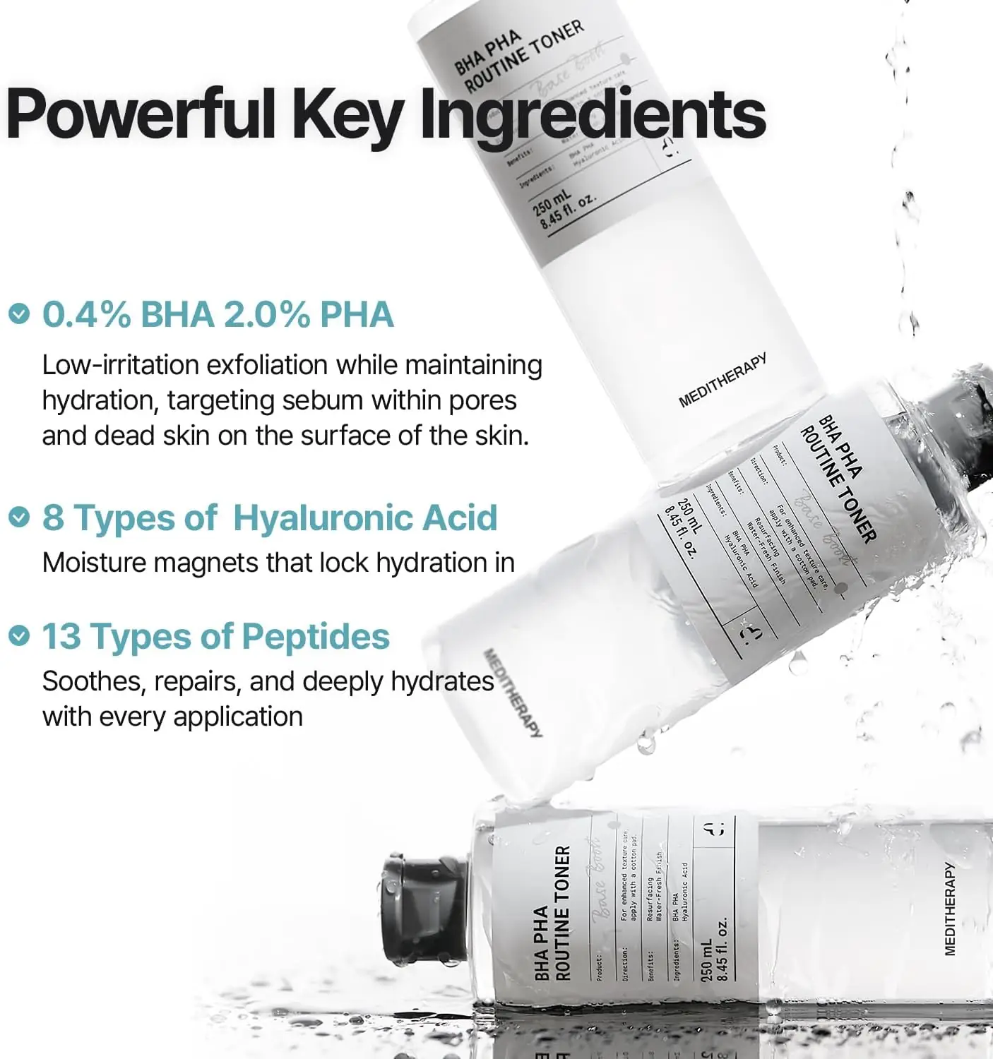 Meditherapy BHA PHA Routine Toner - 250ml - Image 10