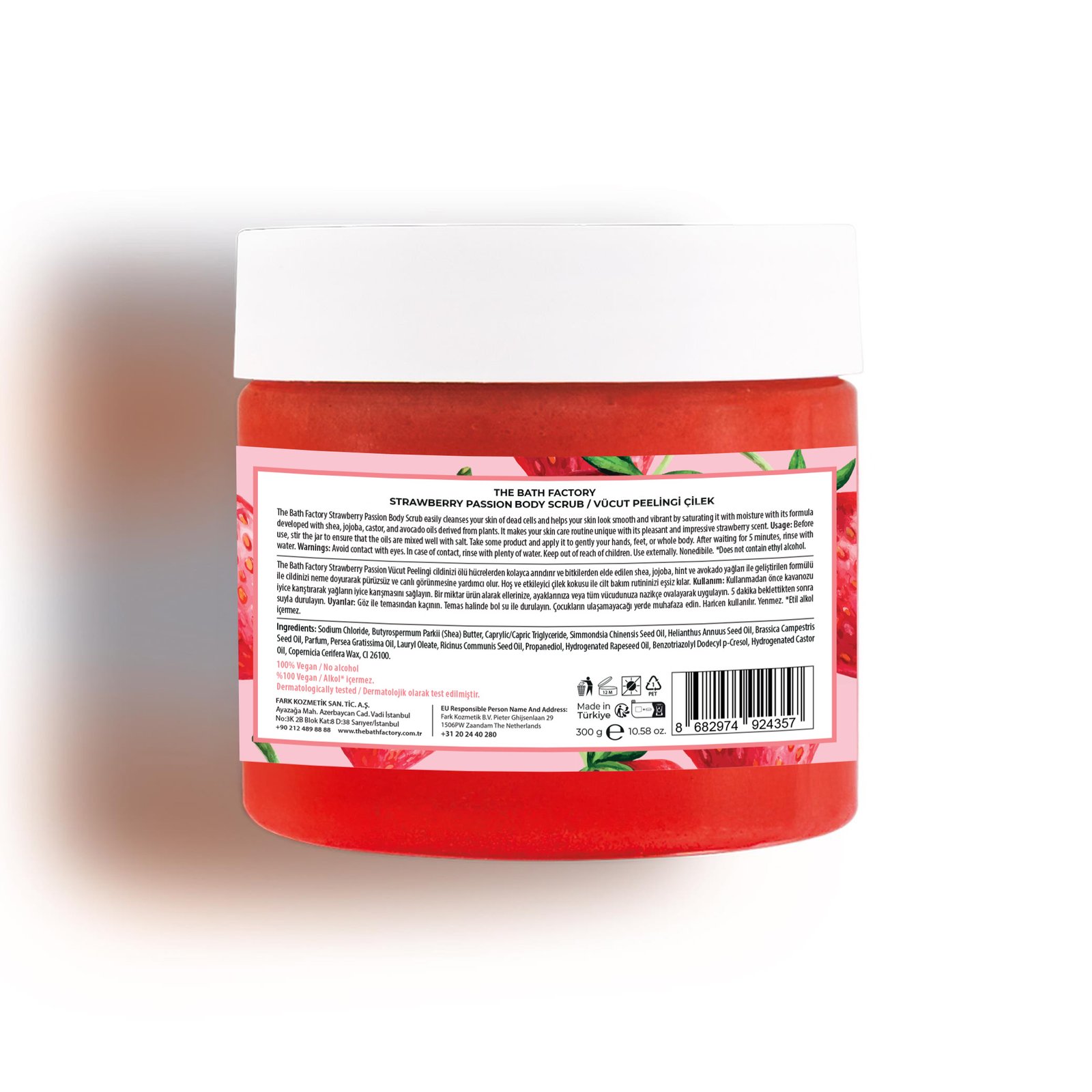 The Bath Factory Strawberry Passion Body Scrub - 300gr - Image 2