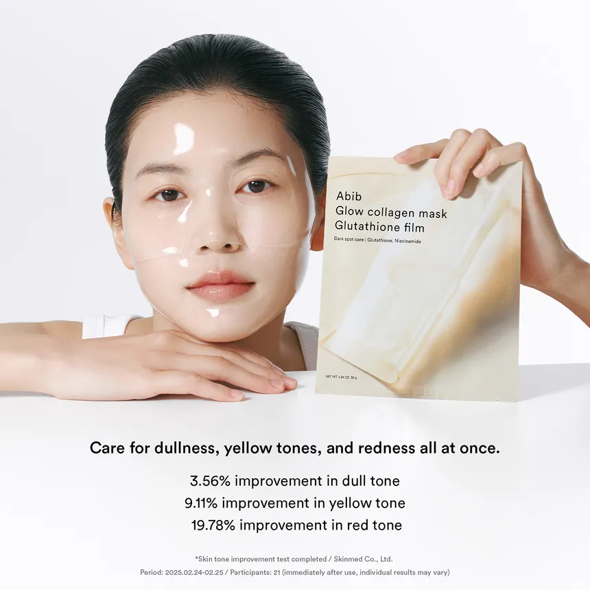 ABIB Glow Collagen Mask Glutathione film - 38g - Image 4
