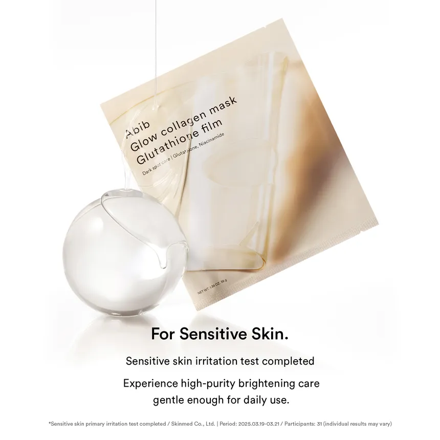ABIB Glow Collagen Mask Glutathione film - 38g - Image 5