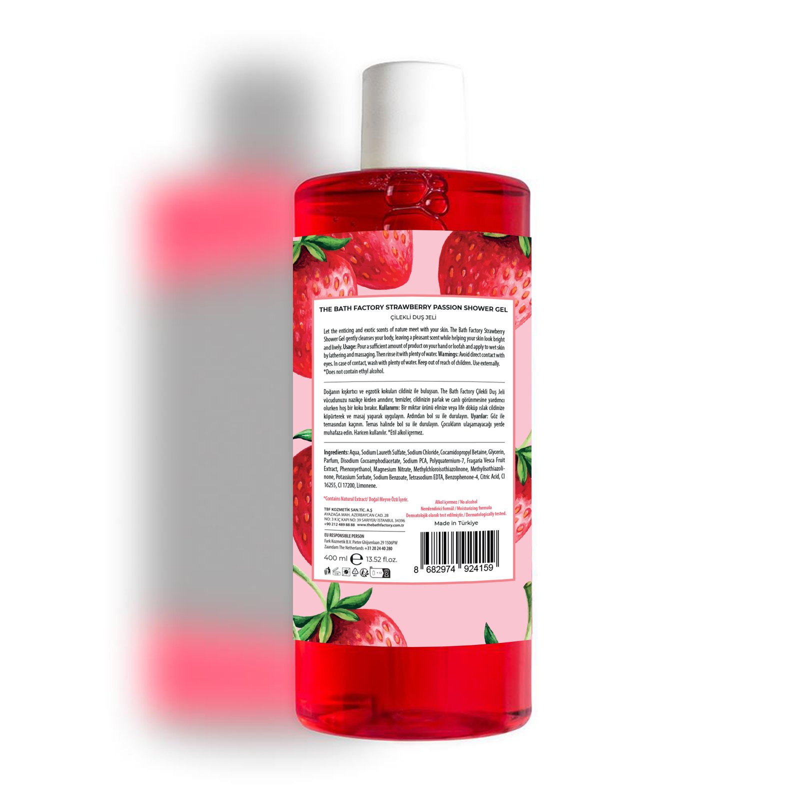 The Bath Factory Strawberry Passion Body Shower - 400ml - Image 2