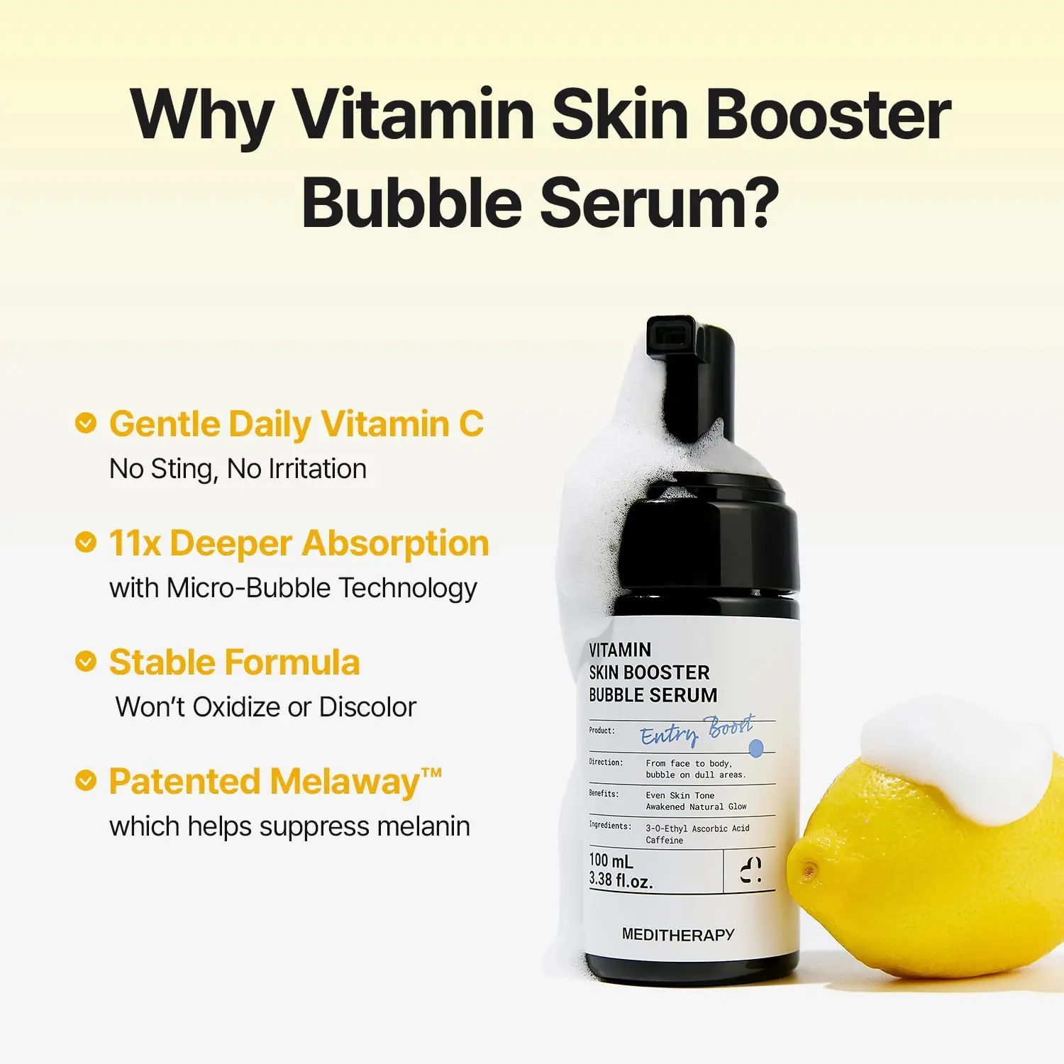 Meditherapy Vitamin Skin Booster Bubble Serum - 100ml - Image 3