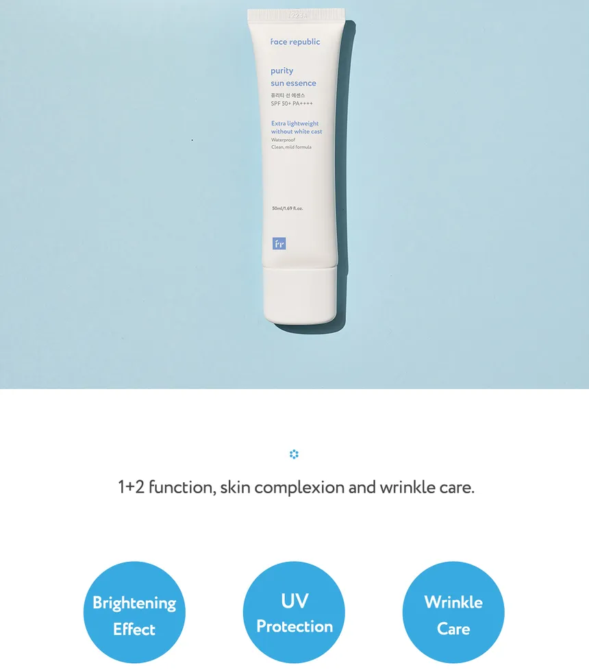 Face Republic Purity Sun Essence SPF 50+ PA++++ - 50ml - Image 7