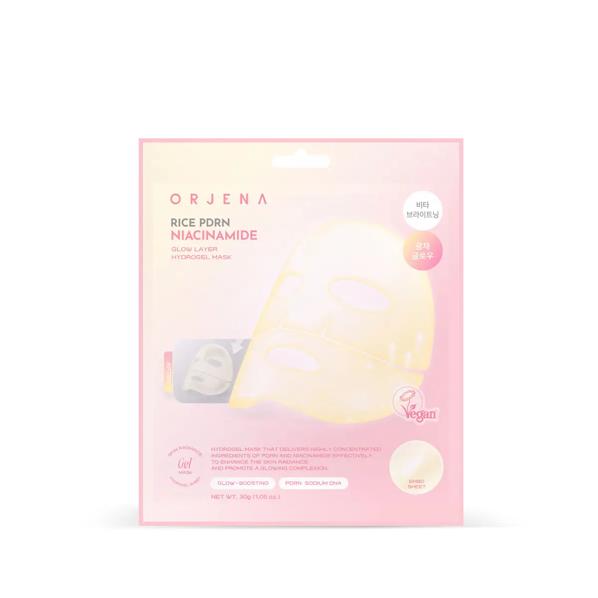 Orjena Glow Layer Hydrogel Mask - 30 gr